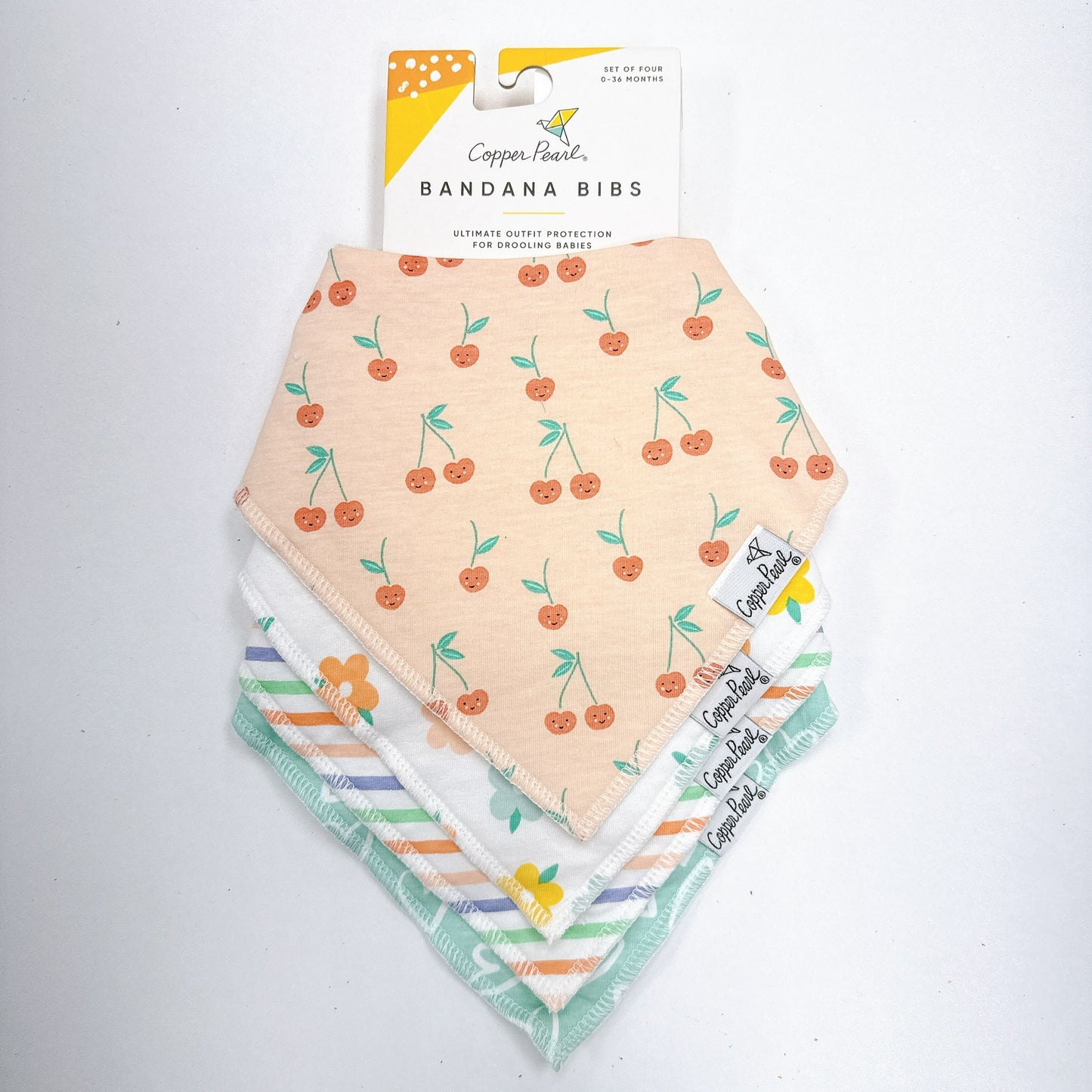 Cheery Bandana Bib Set (4-Pack)