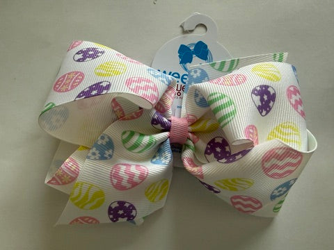 King multi egg printed bow
