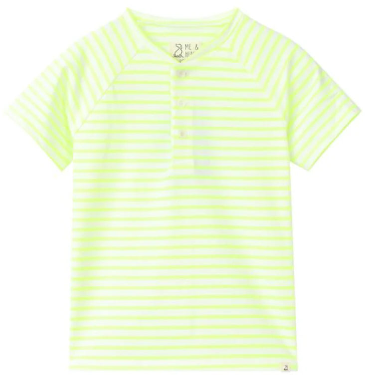 Frigat Henley - Neon Acid Stripe