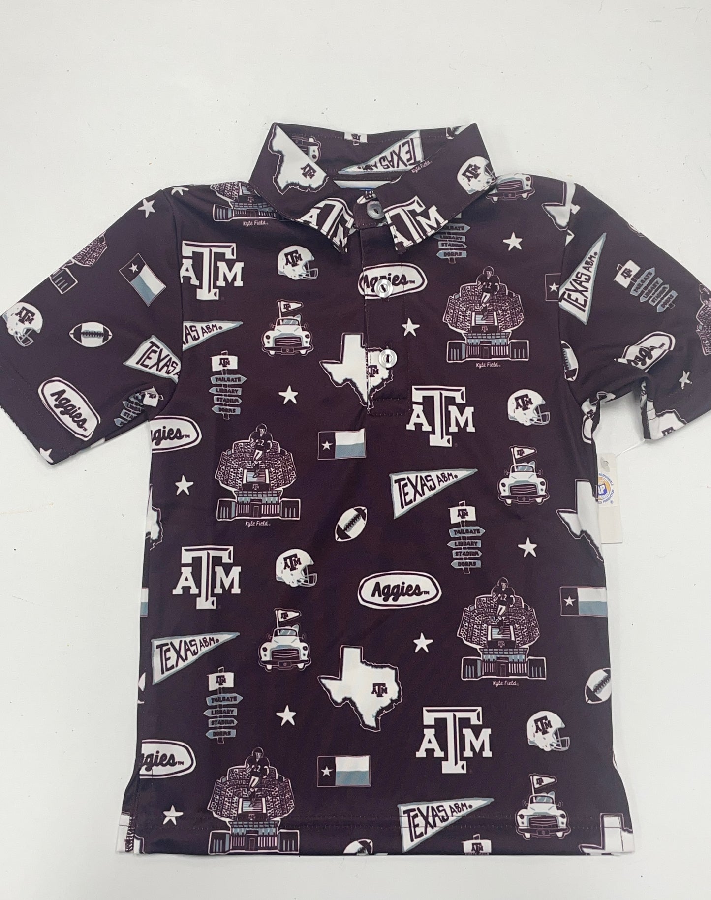 TAMU Impressions print polo