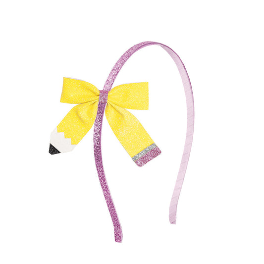 Coquette Pencil Bow Headband
