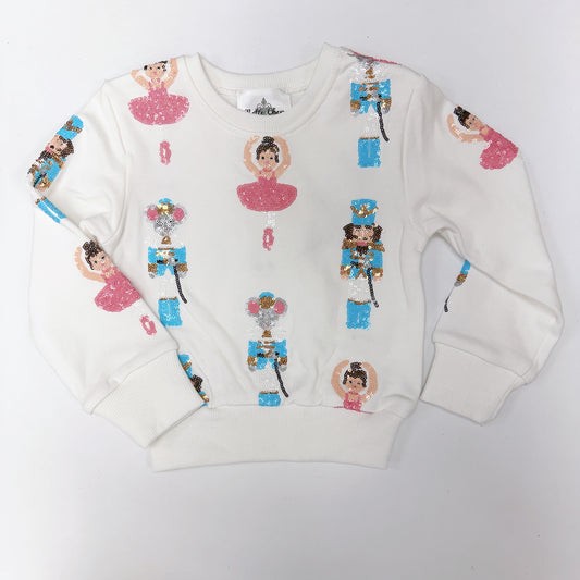 nutcracker white sweatshirt