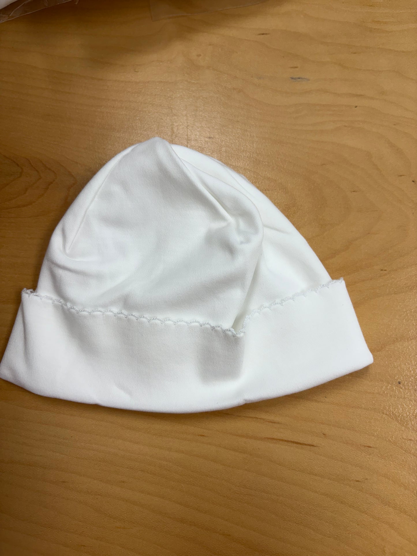 White Beanie White Trim
