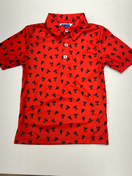 Texas Tech Red Raiders Repeat Logo Short Sleeve Polo