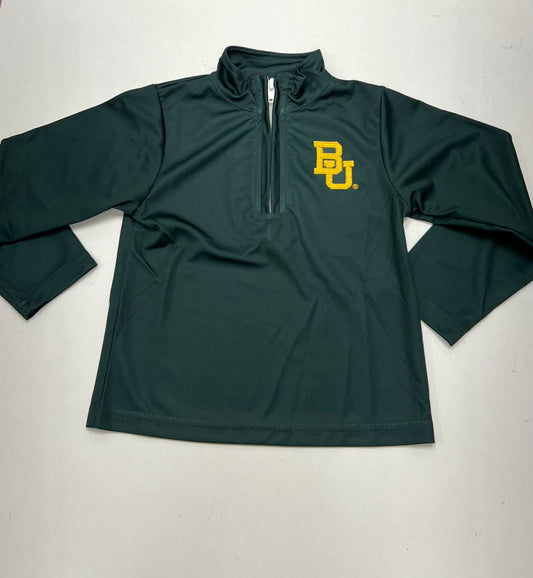 Baylor Bears Embroidered Green Quarter Zip