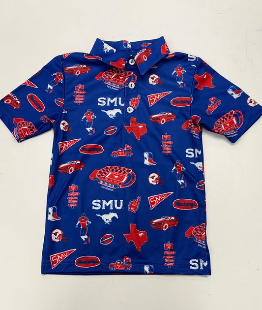 SMU Impressions print polo
