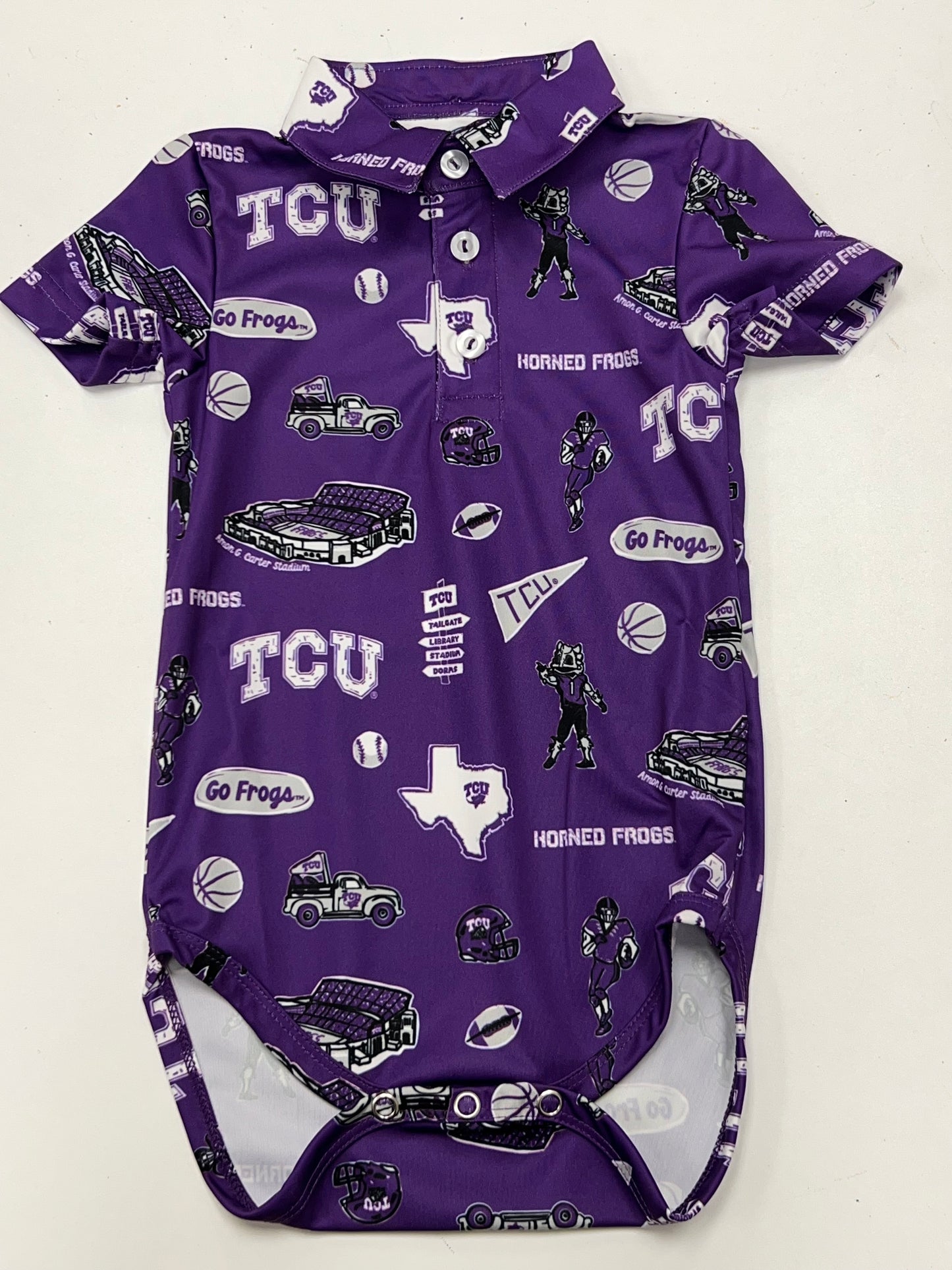 TCU Impressions Print Polo