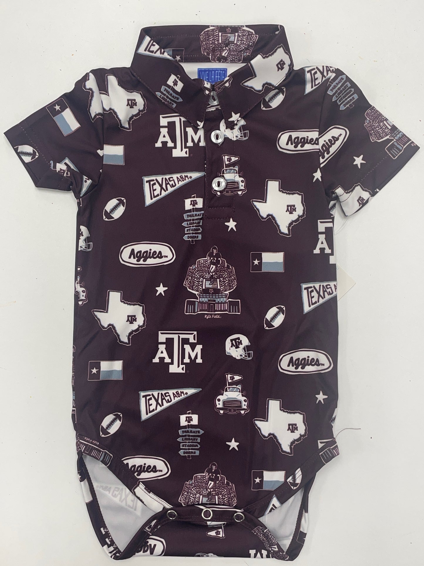 TAMU Impressions print polo