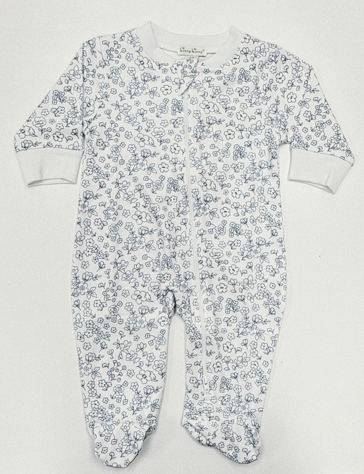 Fall Flowers- Footie w/ Zipper