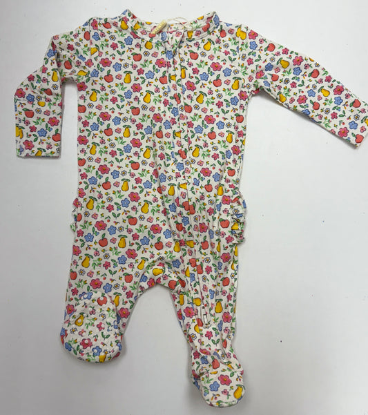 Fall Fruit Floral Footie