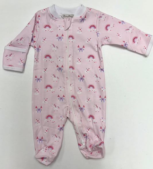 Unicorn Dreamland- Footie w/ Zipper