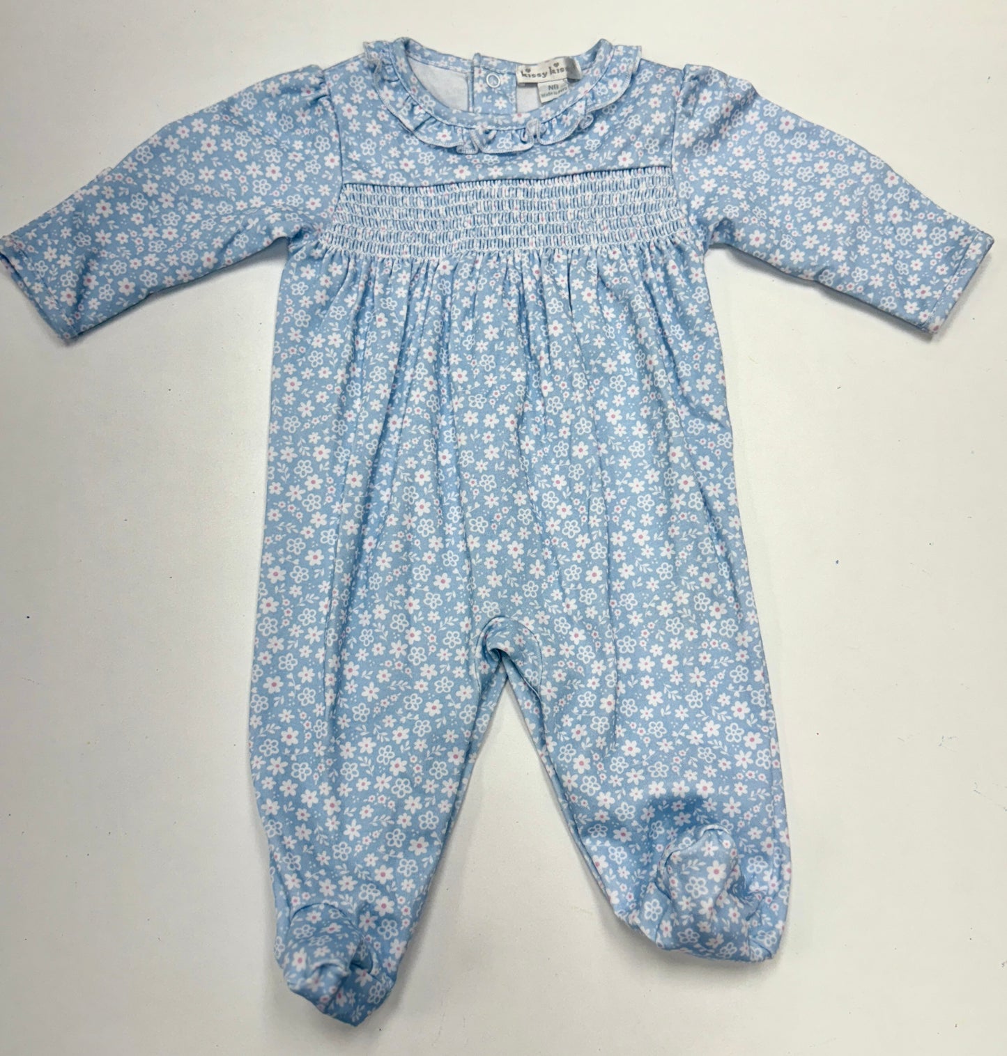 Fall in Bloom- Footie w/ smocking