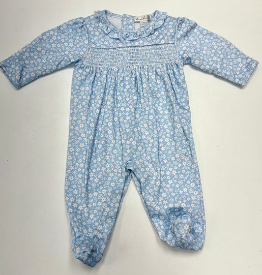 Fall in Bloom- Footie w/ smocking