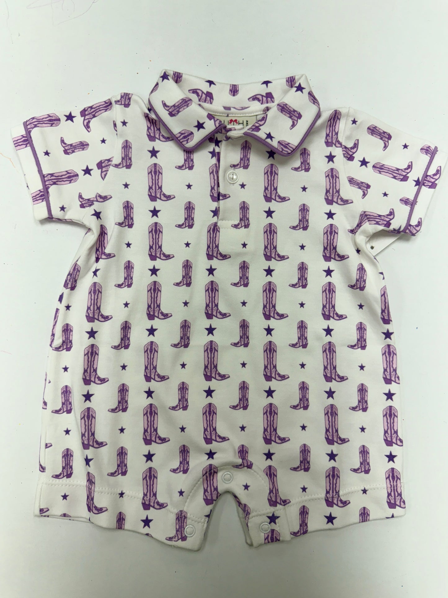 Purple Boots Harold Romper