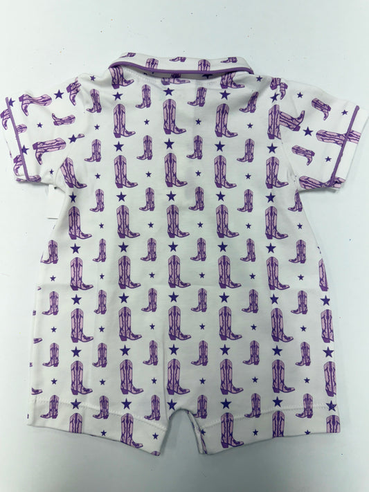 Purple Boots Harold Romper