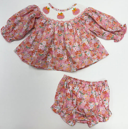 Allie Pumpkin Diaper Set