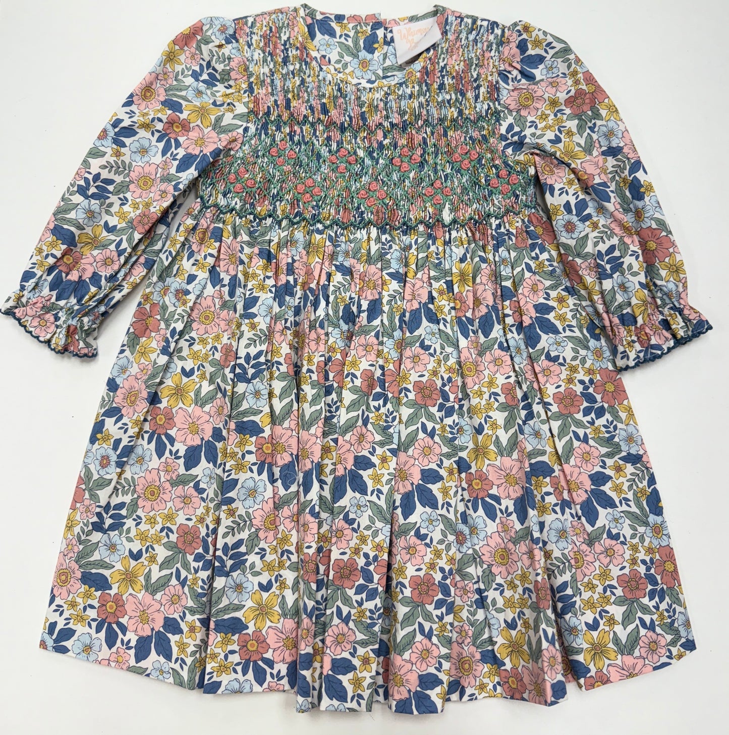 Autumn Blooms Smocked Dress