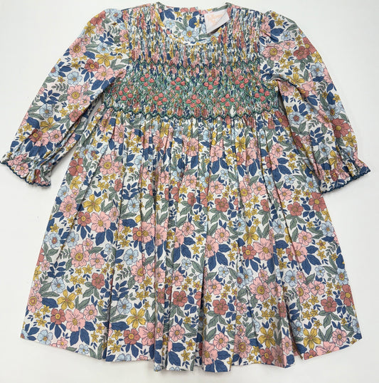 Autumn Blooms Smocked Dress