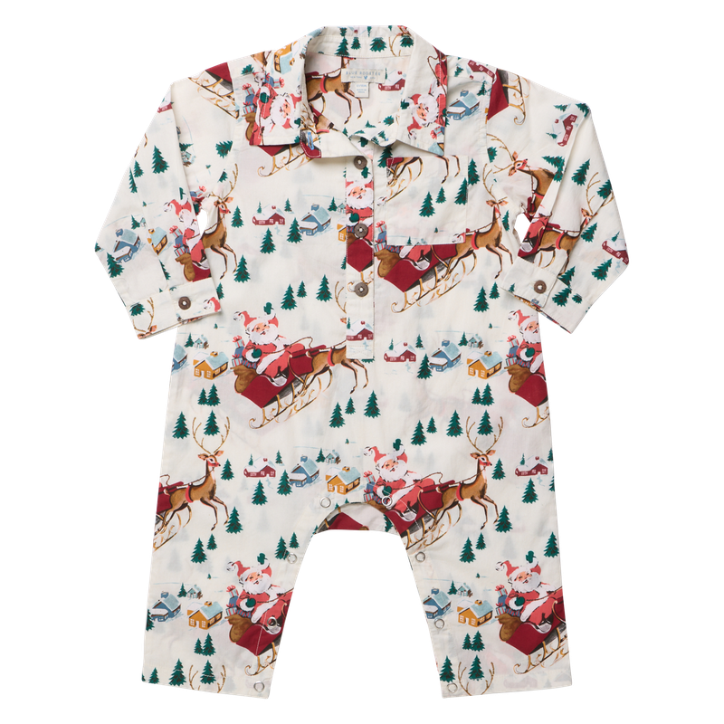Baby Boys Easton Jumper- Santa Sleigh
