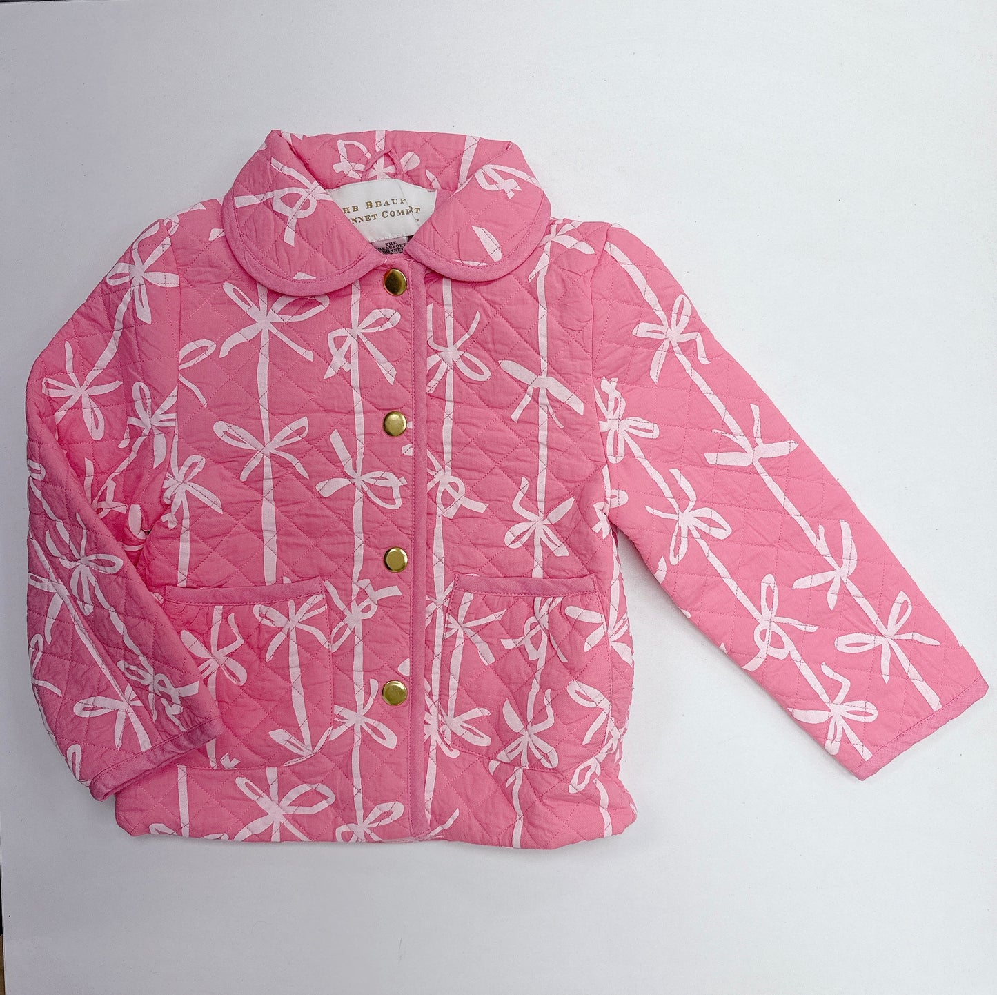 Kendall Quilted Coat - Braselton Bows Romany Rose