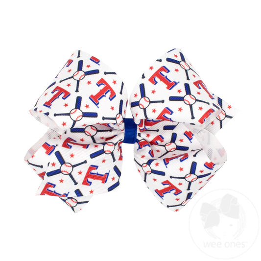 King Texas Rangers Print Bow