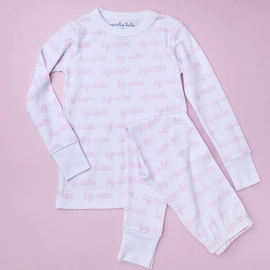 Big Sister Printed Long Pajamas