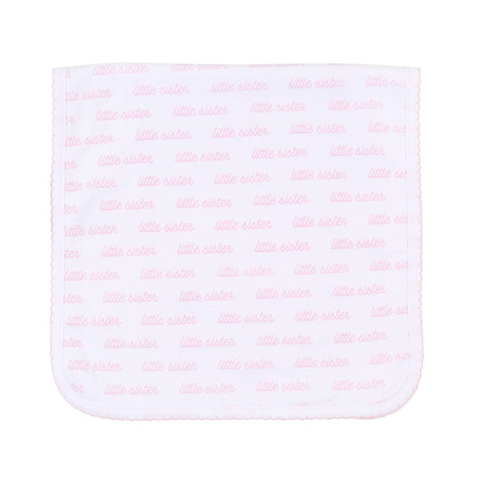 Brother & Sister- printed burp cloth