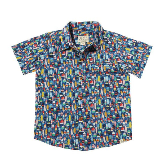 Maui Multi Buoys Printed Boys Polo