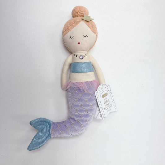 Cora the Mermaid Bestie Plush (Tan Bun)