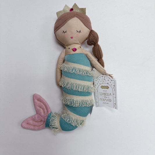 Isabella the Mermaid Bestie Plush (Brown Braid)