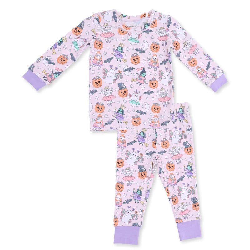 Halloween Monster Loungewear Pink set