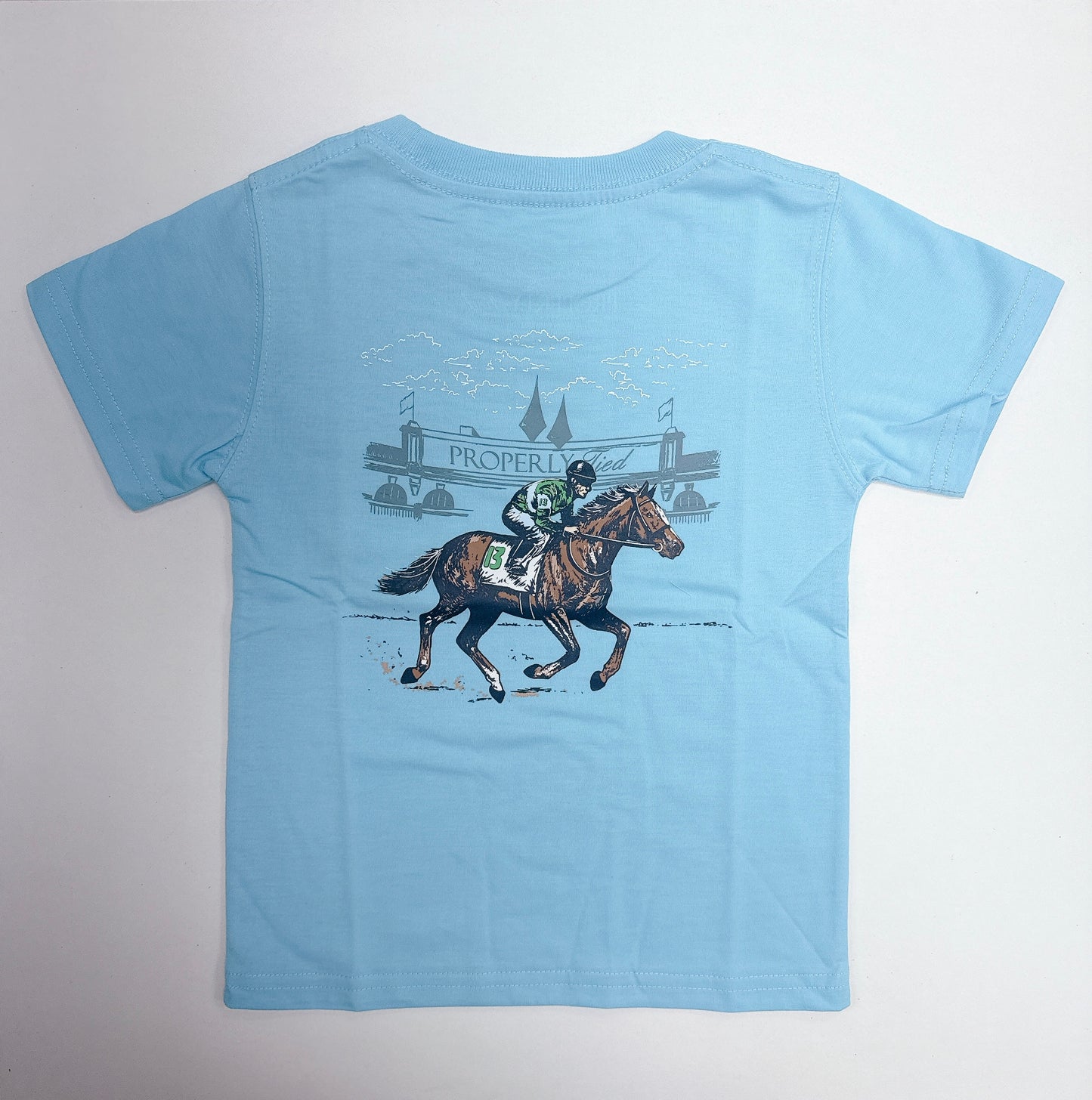 Boys Derby Day SS Aqua