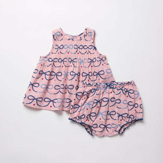 Baby Girls Jaipur 2-PC Set - Pink Bows
