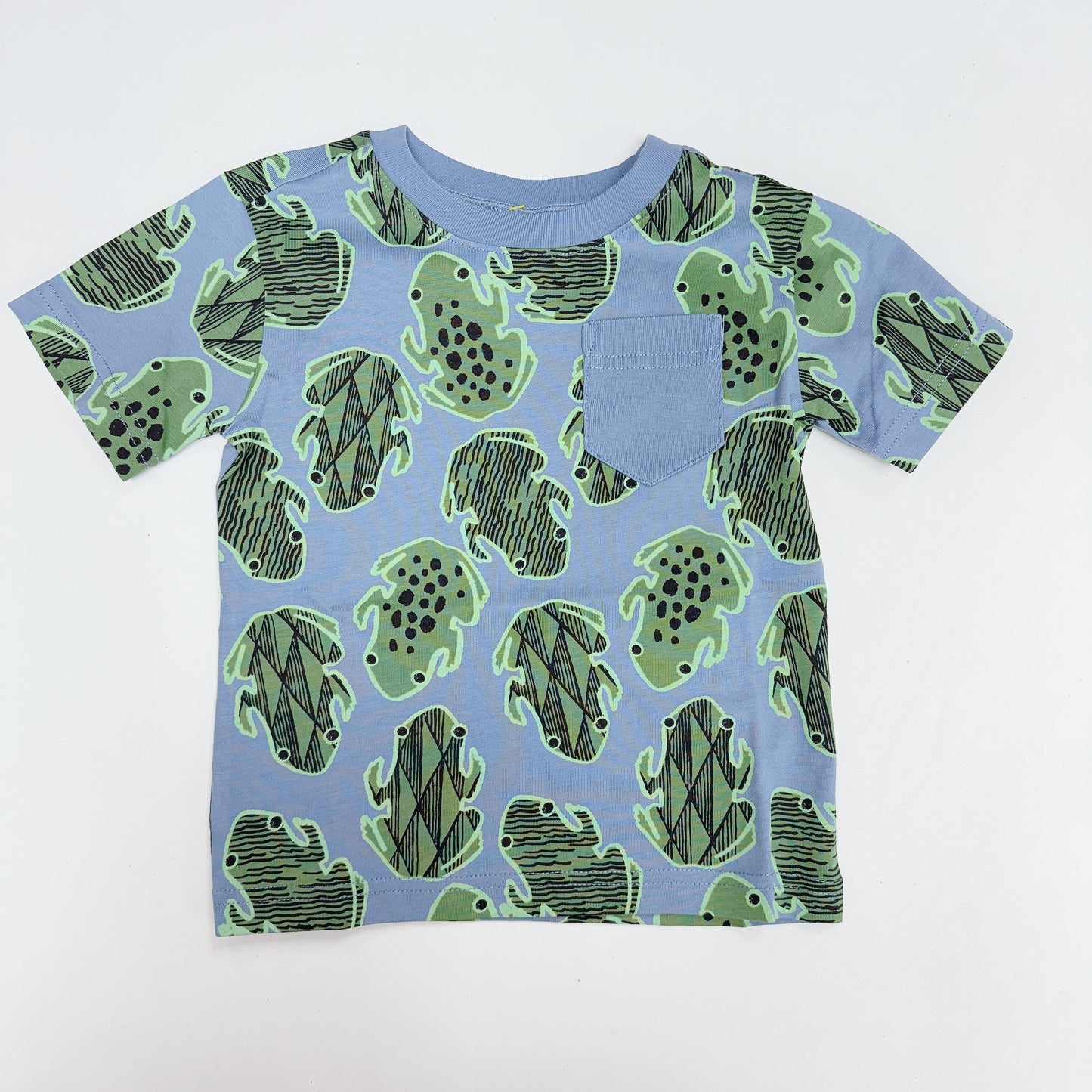 Printed Pocket Tee - Hopalong Frogs