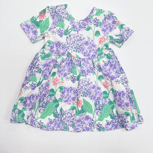 Purple Hydrangea Garden Knit s/s Twirl dress