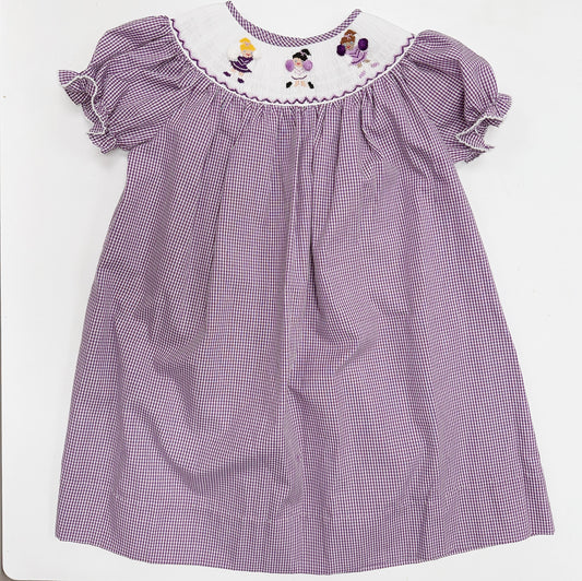 Purple Cheerleaders Helen Dress