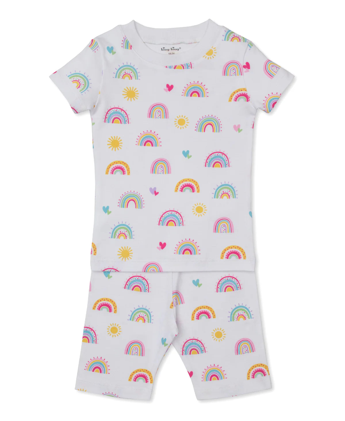 Rainbow Sunshine Short Pajama Set