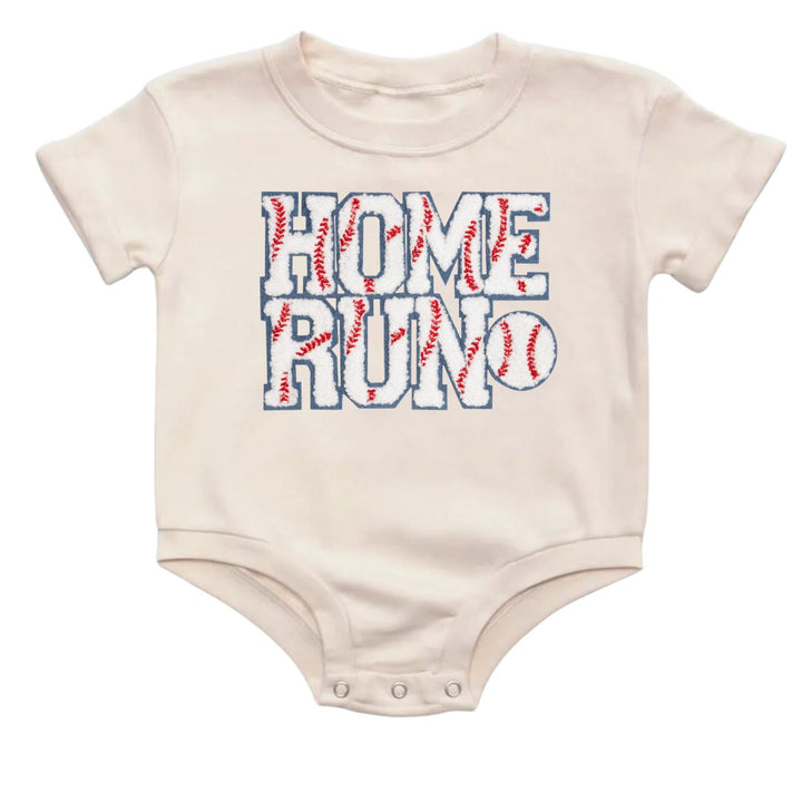 Home Run Patch Short Sleeve Romper