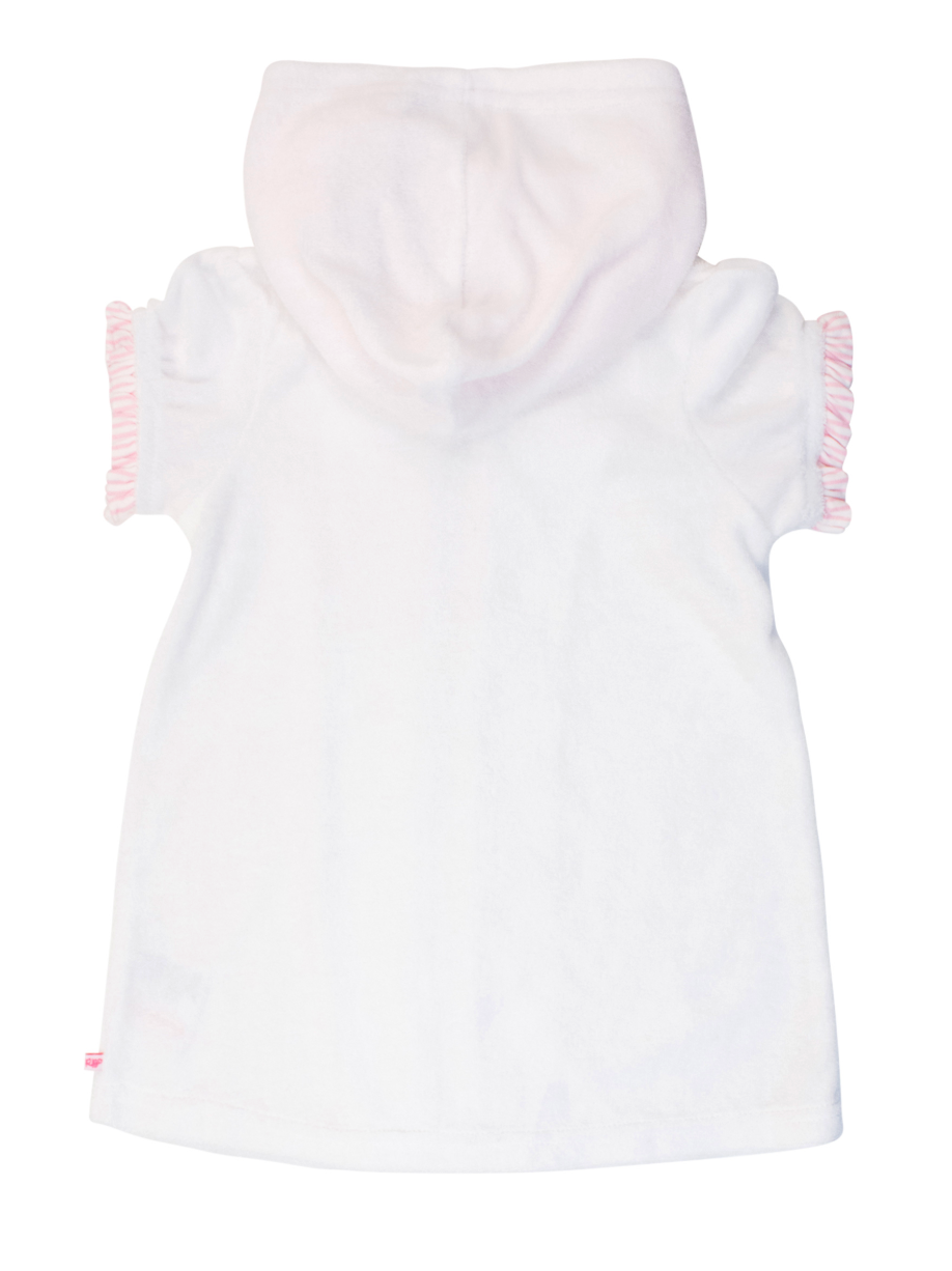 White Full-Zip Cover up