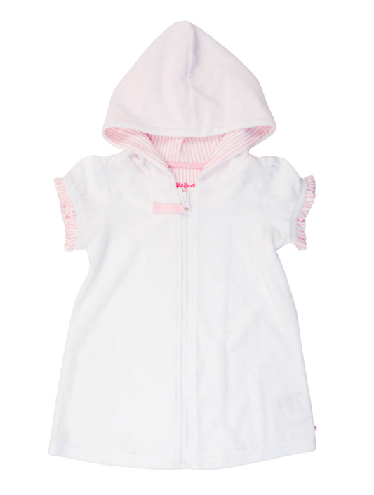 White Full-Zip Cover up