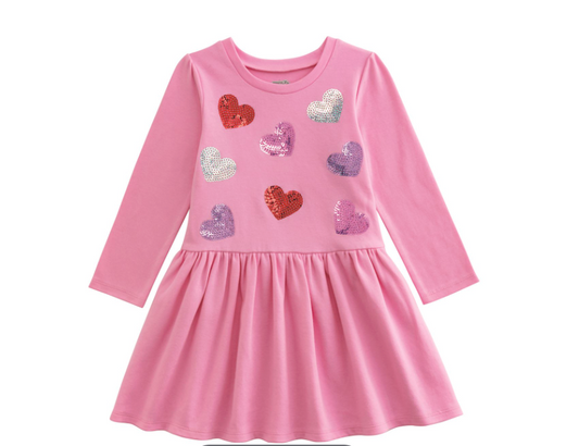 Sequin Heart Dress