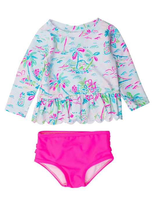 Tropical Resort Scallop Two Piece