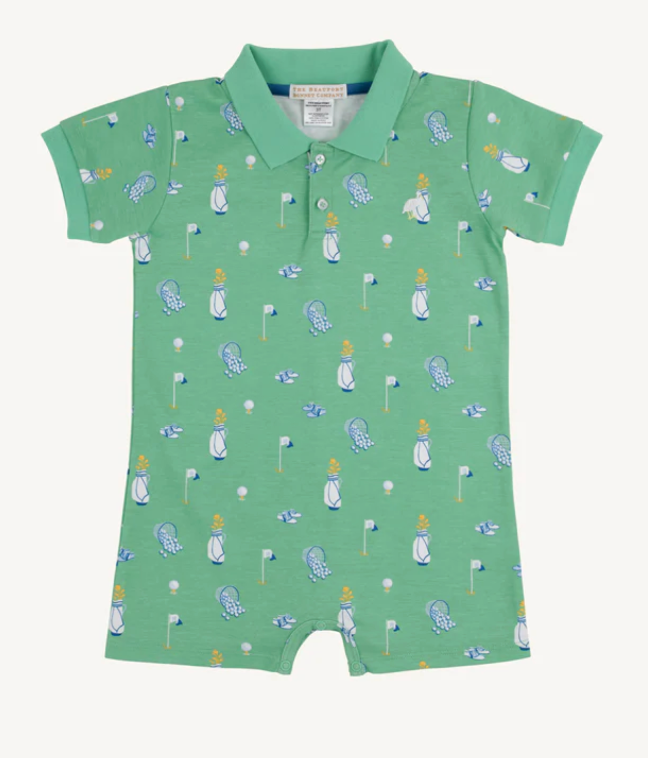 Clubhouse Romper - Wood Boat Blue
