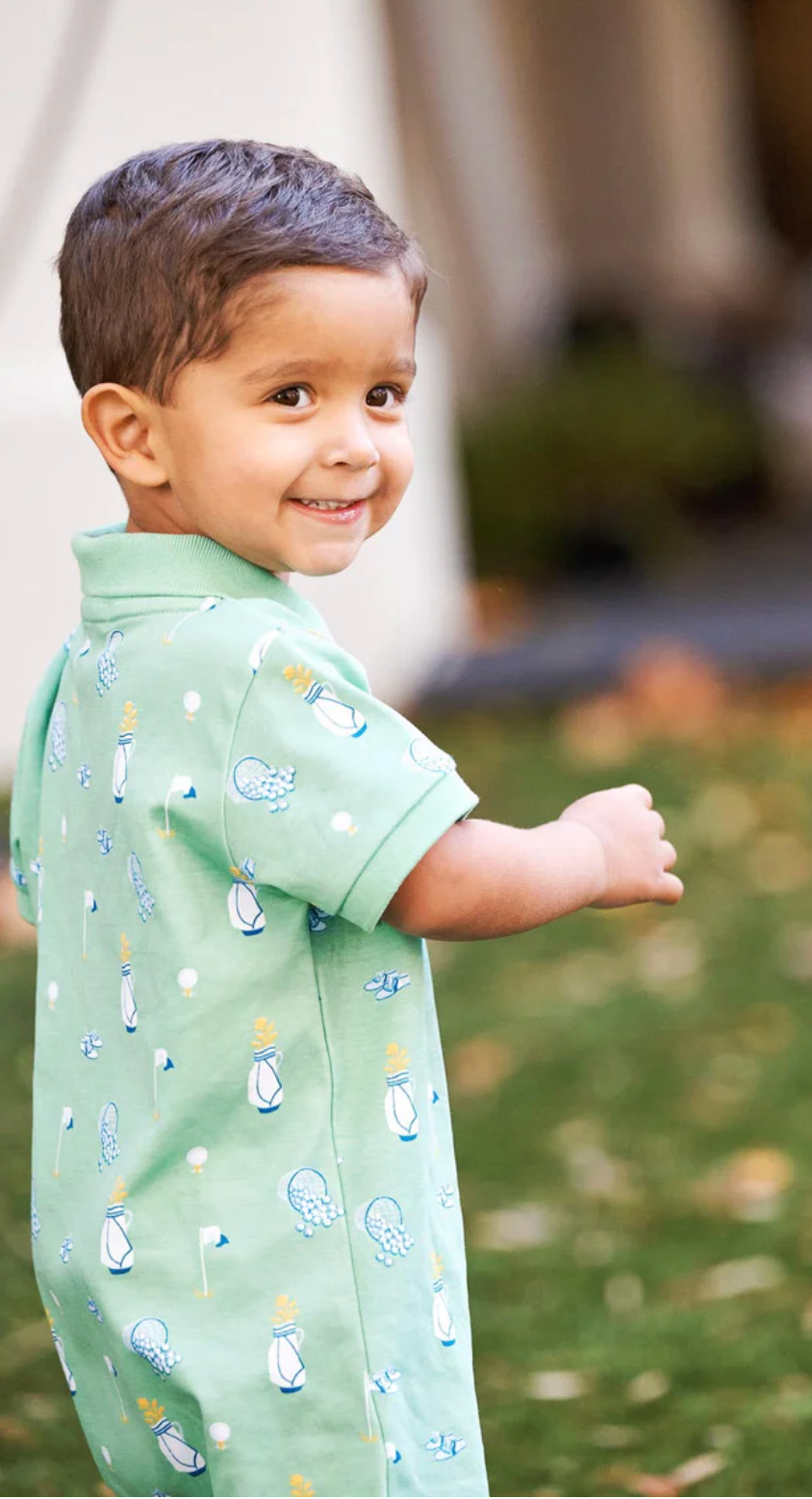 Clubhouse Romper - Wood Boat Blue