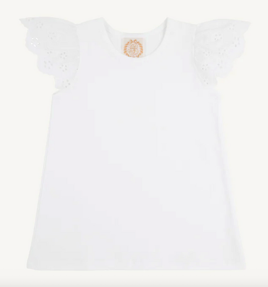 Ellen's Eyelet Top - Wentworth White