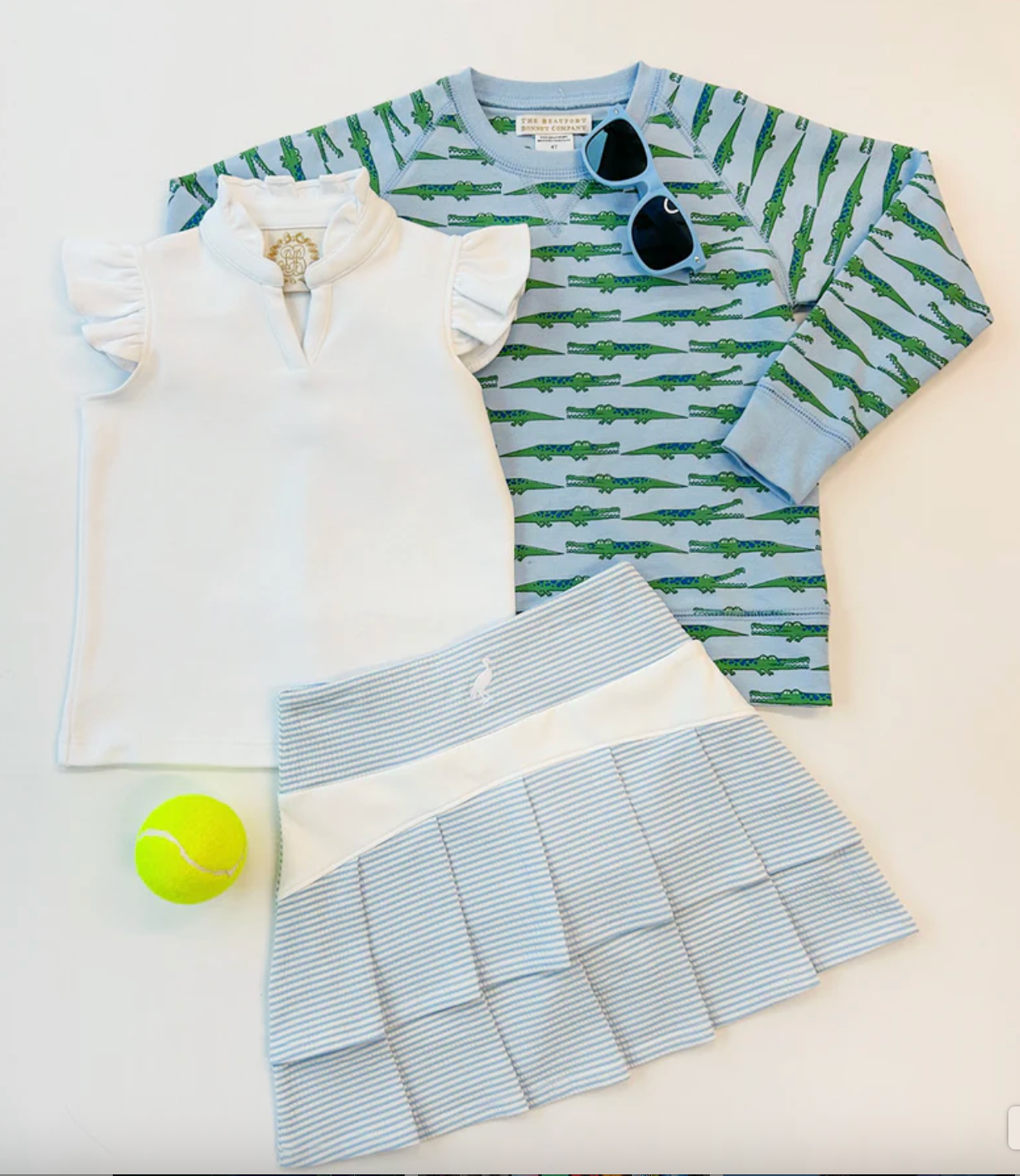 Prepletic Cindy skort- seersucker beale street blue