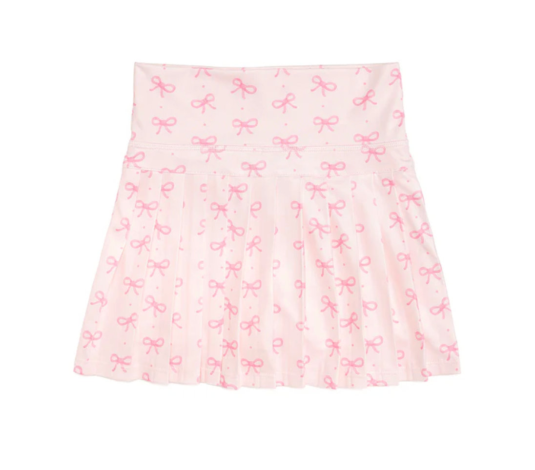 Pink Bow Athletic Skort