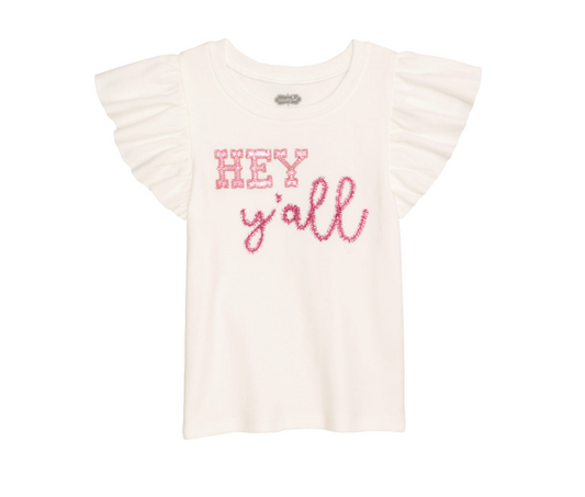 Hey Yall Glitter Tee