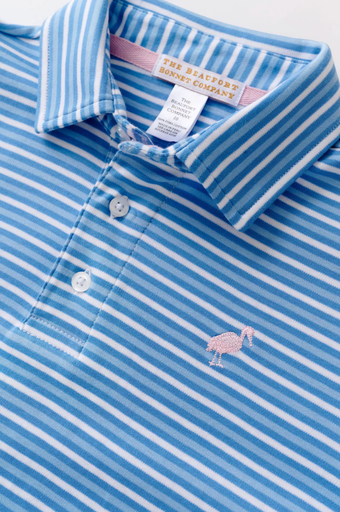 Prim & Proper Polo Short Sleeve Onesie - Sumner County Stripe