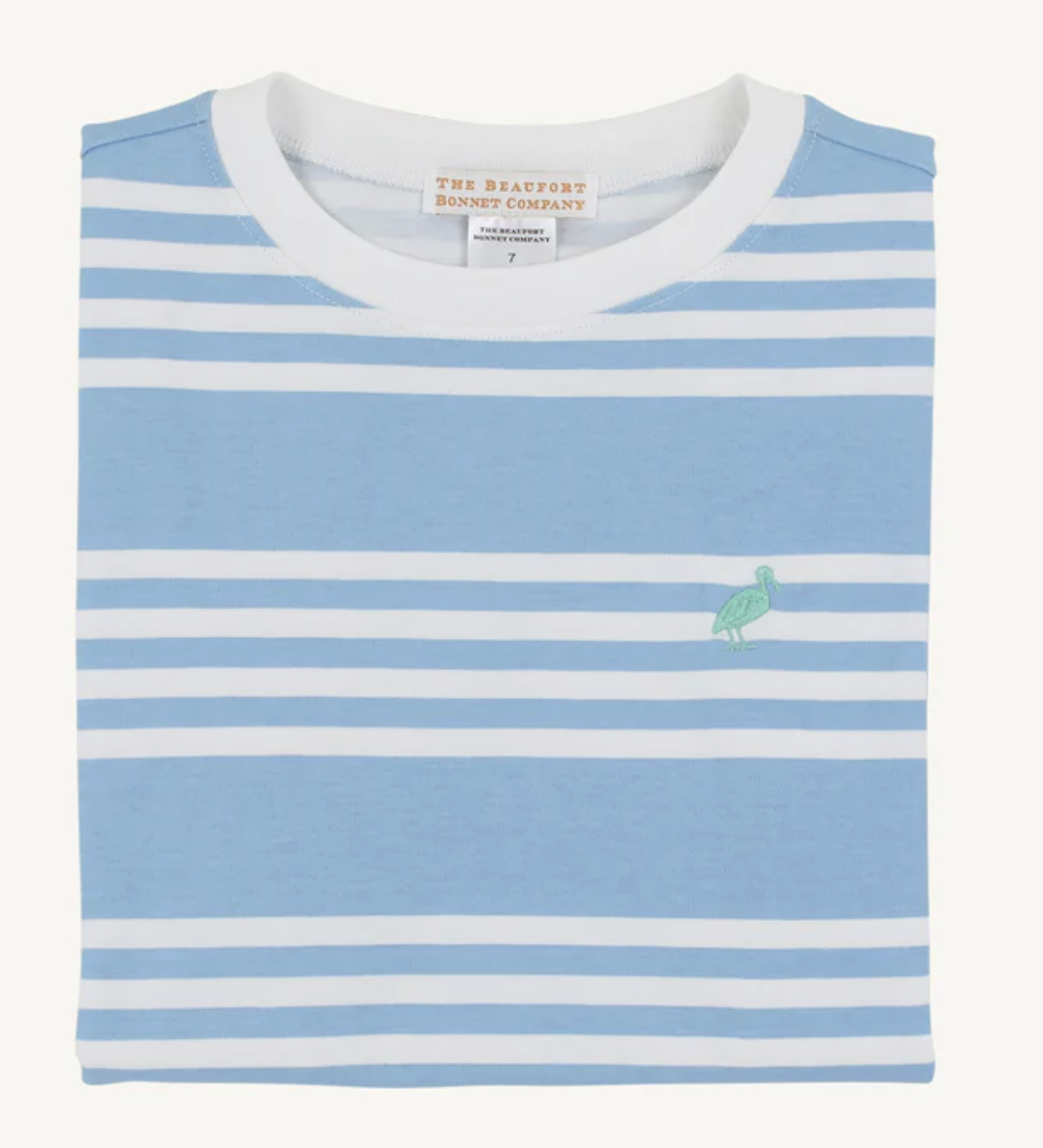 Carter Crewneck - Saddle Ridge Stripe in Sarasota Sky